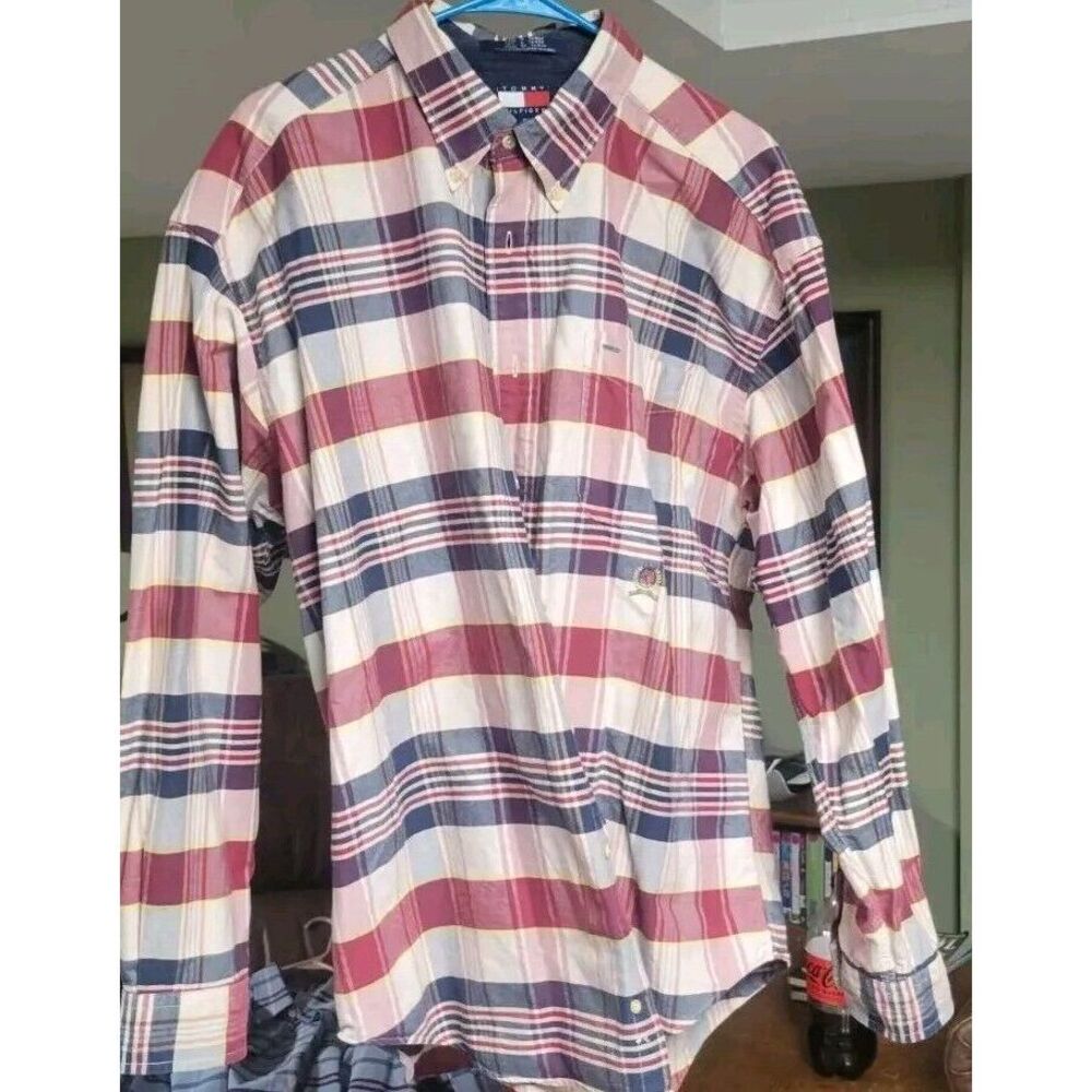 Tommy Hilfinger Long Sleeve Button‎ Down Size XL Multicolor